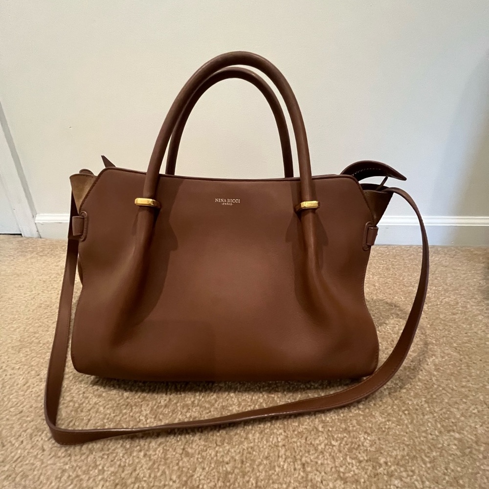 Nina Ricci Marche Satchel Brown